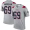 JonDarius Morgan Men's Legend Gray New England Patriots Inverted Jersey