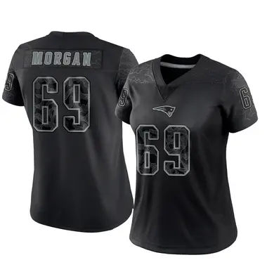 JonDarius Morgan Women's Limited Black New England Patriots Reflective Jersey