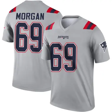 JonDarius Morgan Youth Legend Gray New England Patriots Inverted Jersey