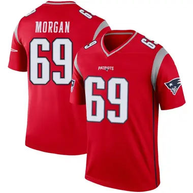 JonDarius Morgan Youth Legend Red New England Patriots Inverted Jersey
