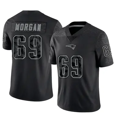 JonDarius Morgan Youth Limited Black New England Patriots Reflective Jersey