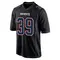 Jordan Polk Men's Game Black New England Patriots Carbon Fashion Jersey