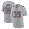 Jordan Polk Men's Game New England Patriots Silver Atmosphere Fashion Jersey
