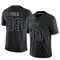 Jordan Polk Men's Limited Black New England Patriots Reflective Jersey