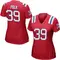 Jordan Polk Women's Game Red New England Patriots Alternate Jersey