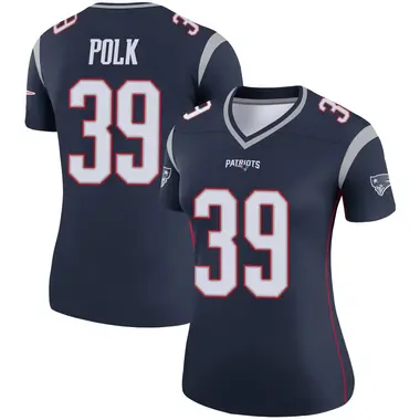 Jordan Polk Women's Legend Navy New England Patriots Jersey