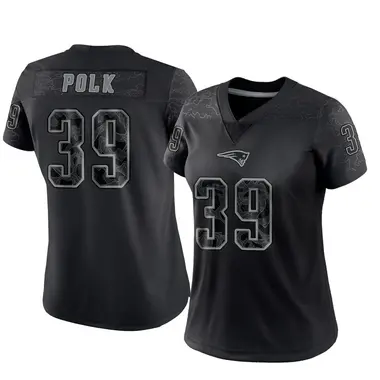 Jordan Polk Women's Limited Black New England Patriots Reflective Jersey