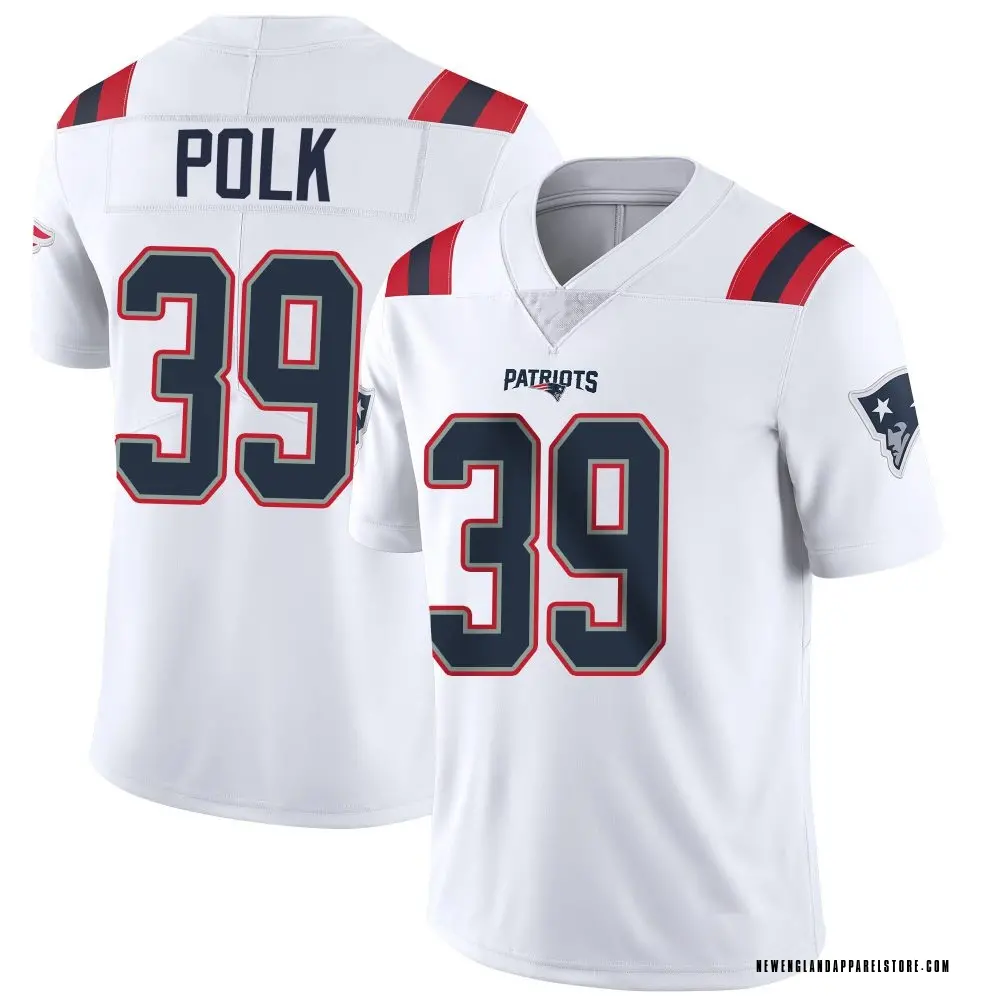 Jordan Polk Youth Limited White New England Patriots Vapor Untouchable Jersey