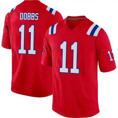 Joshua Dobbs Men's Game Red New England Patriots Alternate Jersey