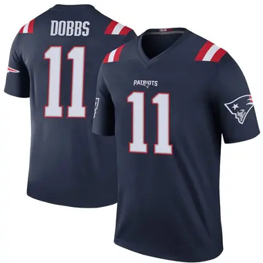 Joshua Dobbs Men's Legend Navy New England Patriots Color Rush Jersey