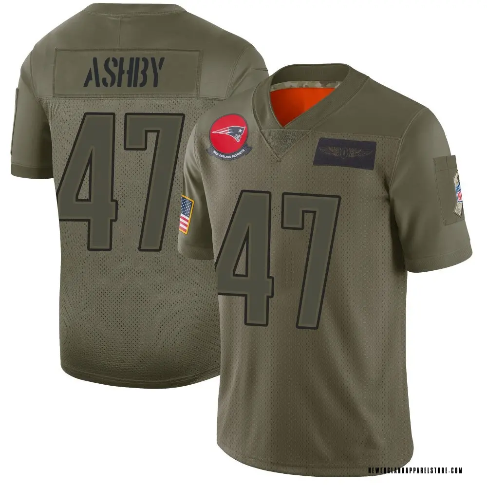 Julian Ashby Men's Limited Camo New England Patriots 2019 Salute to Service Jersey