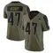 Julian Ashby Men's Limited Olive New England Patriots 2021 Salute To Service Jersey