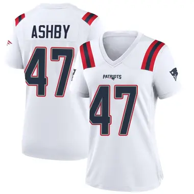 Julian Ashby Women's Game White New England Patriots Jersey