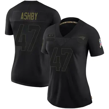 Julian Ashby Women's Limited Black New England Patriots 2020 Salute To Service Jersey