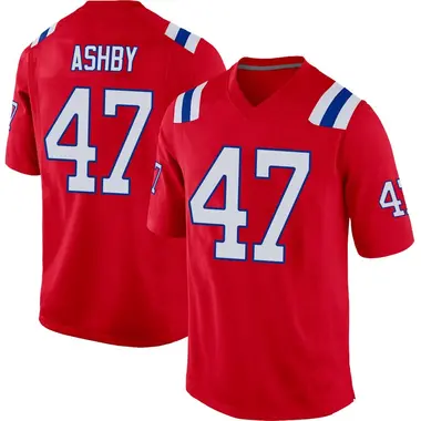Julian Ashby Youth Game Red New England Patriots Alternate Jersey