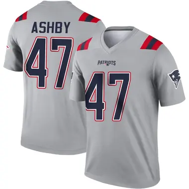 Julian Ashby Youth Legend Gray New England Patriots Inverted Jersey