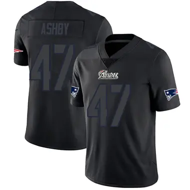 Julian Ashby Youth Limited Black Impact New England Patriots Jersey