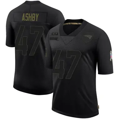 Julian Ashby Youth Limited Black New England Patriots 2020 Salute To Service Jersey