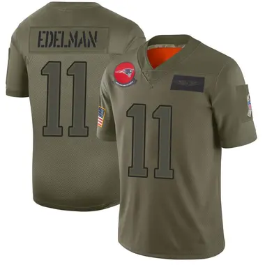 Julian Edelman Men's Limited Camo New England Patriots 2019 Salute to Service Jersey