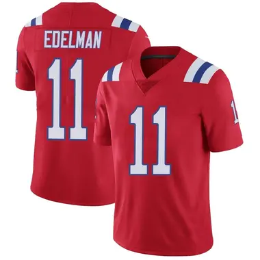 Julian Edelman Men's Limited Red New England Patriots Vapor Untouchable Alternate Jersey