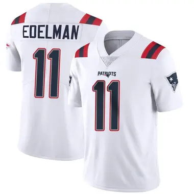 Julian Edelman Men's Limited White New England Patriots Vapor Untouchable Jersey