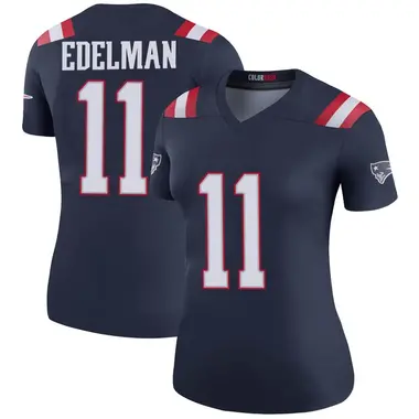 Julian Edelman Women's Legend Navy New England Patriots Color Rush Jersey