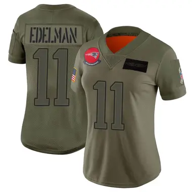 Julian Edelman Women's Limited Camo New England Patriots 2019 Salute to Service Jersey