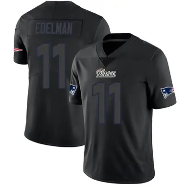 Julian Edelman Youth Limited Black Impact New England Patriots Jersey