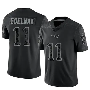 Julian Edelman Youth Limited Black New England Patriots Reflective Jersey