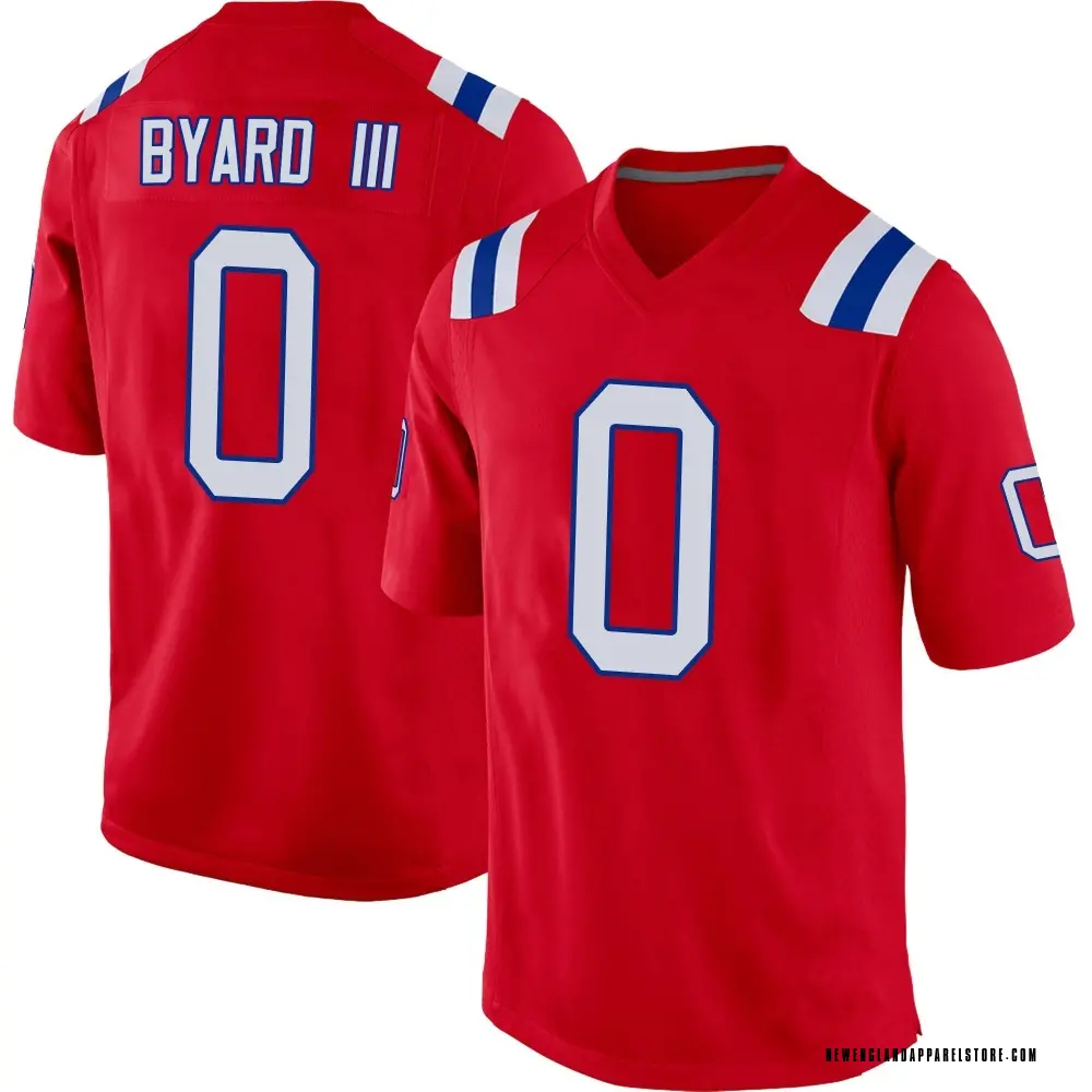 Kevin Byard III Men's Game Red New England Patriots Alternate Jersey