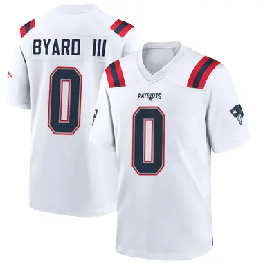 Kevin Byard III Men's Game White New England Patriots Jersey