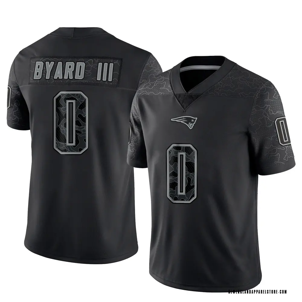 Kevin Byard III Men's Limited Black New England Patriots Reflective Jersey