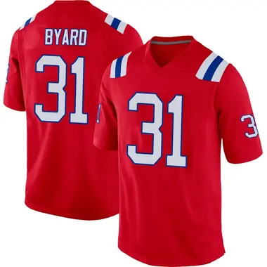 Kevin Byard Men's Game Red New England Patriots Alternate Jersey