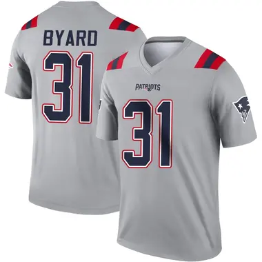 Kevin Byard Youth Legend Gray New England Patriots Inverted Jersey