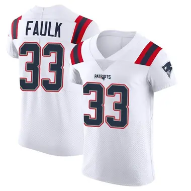 Kevin Faulk Men's Elite White New England Patriots Vapor Untouchable Jersey