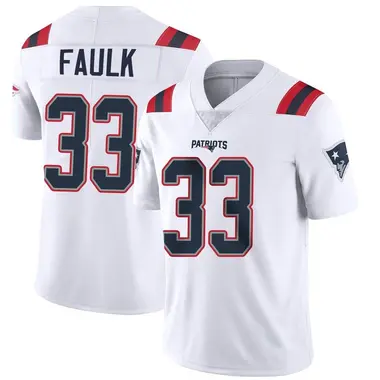 Kevin Faulk Men's Limited White New England Patriots Vapor Untouchable Jersey