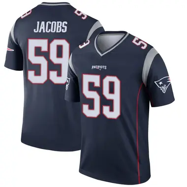 Khalil Jacobs Men's Legend Navy New England Patriots Jersey