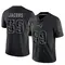 Khalil Jacobs Men's Limited Black New England Patriots Reflective Jersey