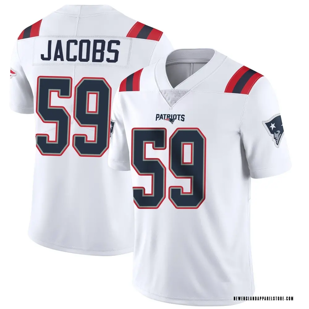 Khalil Jacobs Men's Limited White New England Patriots Vapor Untouchable Jersey