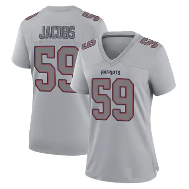 Khalil Jacobs Women's Game New England Patriots Silver Atmosphere Fashion Jersey