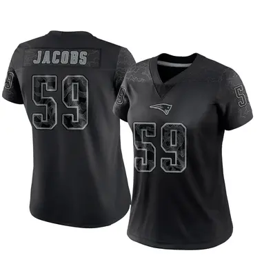 Khalil Jacobs Women's Limited Black New England Patriots Reflective Jersey