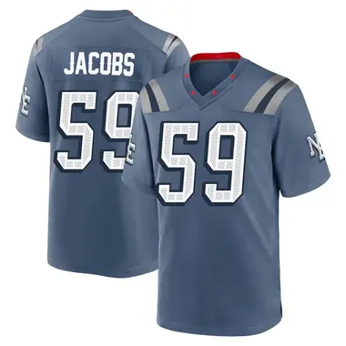 Khalil Jacobs Youth Game Blue New England Patriots Storm 2025 Rivalries Collection Jersey