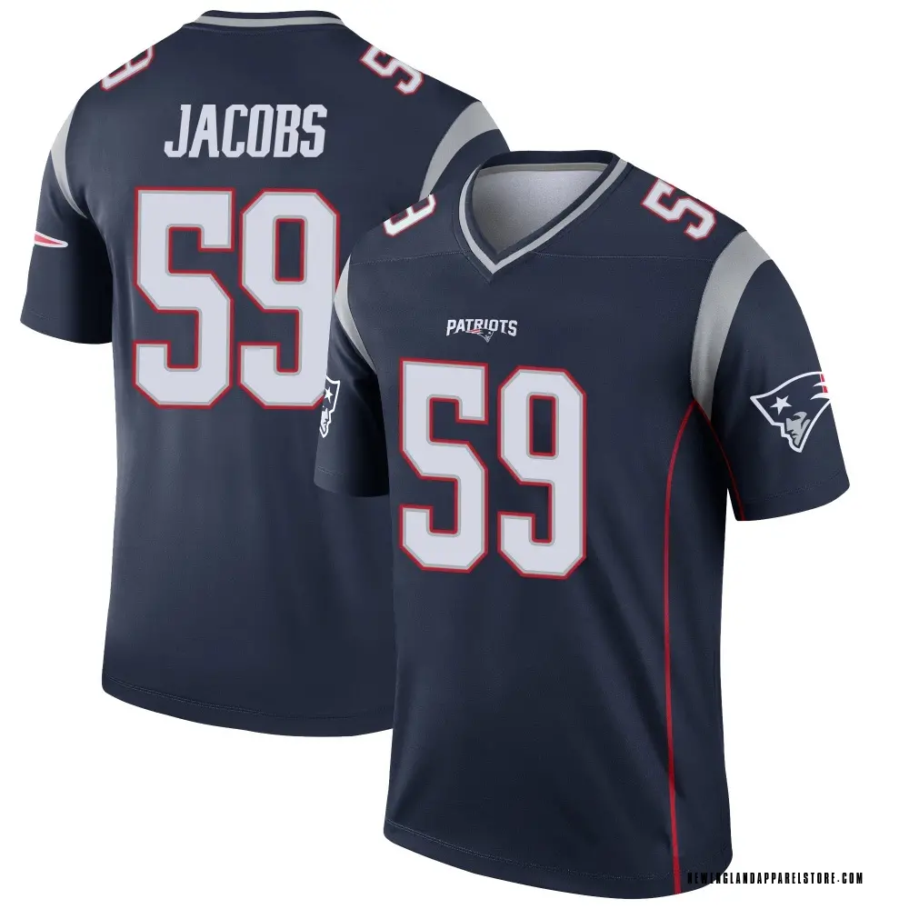 Khalil Jacobs Youth Legend Navy New England Patriots Jersey