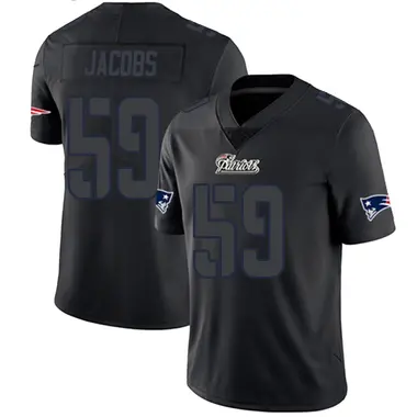 Khalil Jacobs Youth Limited Black Impact New England Patriots Jersey