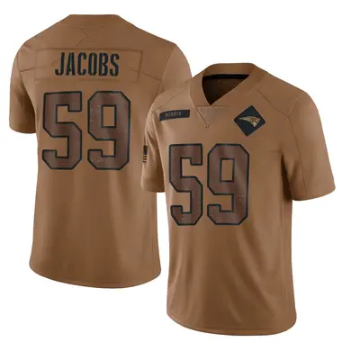 Khalil Jacobs Youth Limited Brown New England Patriots 2023 Salute To Service Jersey