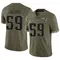 Khalil Jacobs Youth Limited Olive New England Patriots 2022 Salute To Service Jersey