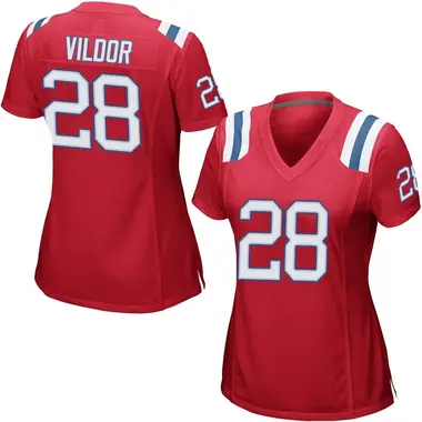 Kindle Vildor Women's Game Red New England Patriots Alternate Jersey