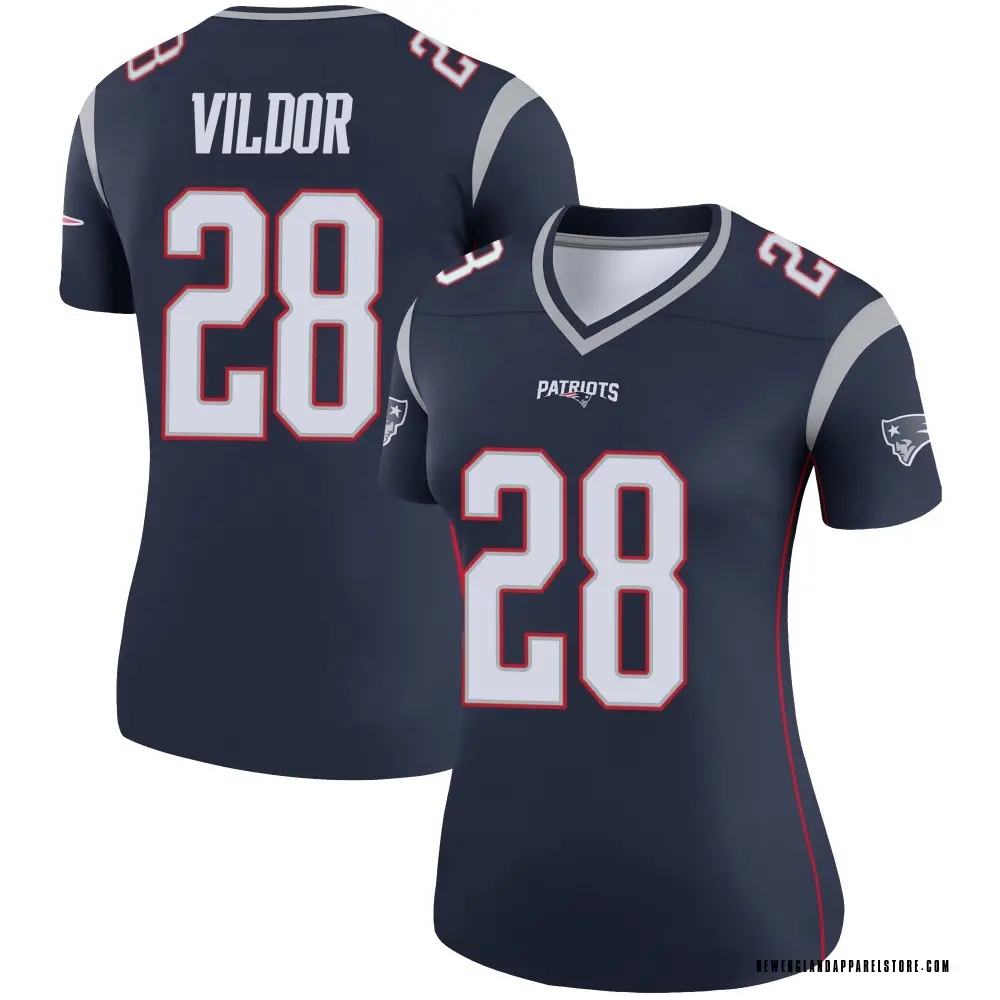 Kindle Vildor Women's Legend Navy New England Patriots Jersey