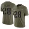 Kindle Vildor Youth Limited Olive New England Patriots 2022 Salute To Service Jersey