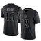 Kobee Minor Men's Limited Black New England Patriots Reflective Jersey